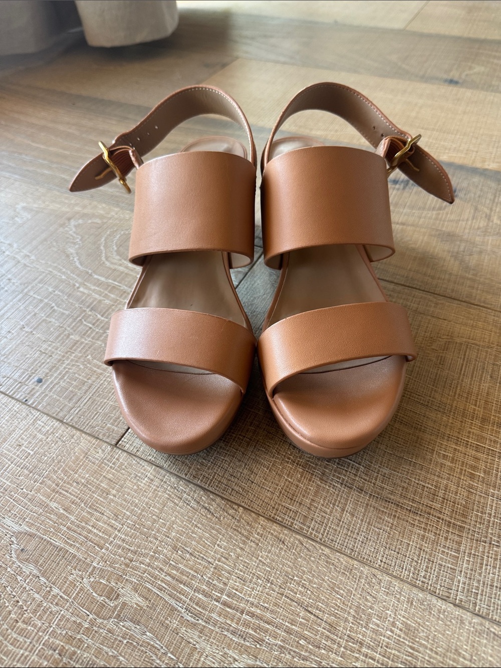 AEROSOLES Women's Brown Double-Strap Ankle Buckle Sandals New 10